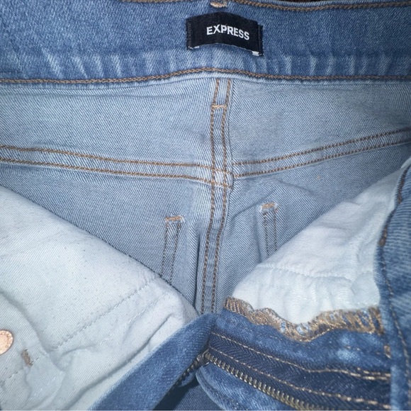 Express Jeans Women’s Size 2R High Rise Seamed Festival Flare Light Wash - Picture 7 of 8